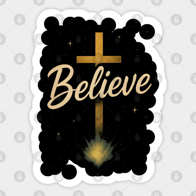 Believe Christian Faith Sticker by Douglas's Store 3